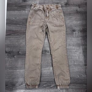 American Eagle AE Stretch High-Waisted Jogger Size 6 Tan